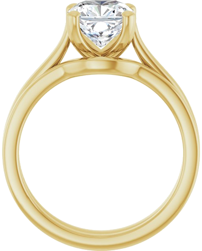 14K Yellow 7 mm Cushion Engagement Ring Mounting (7)