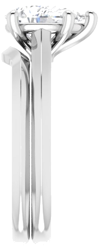 Sužadėtuvių Žiedas „Solitaire“ 585 Baltojo Aukso Pear Shape 9mm x 6mm (9)