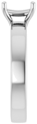 Sužadėtuvių Žiedas „Solitaire“ 417 Baltojo Aukso Square 5.5mm (4)