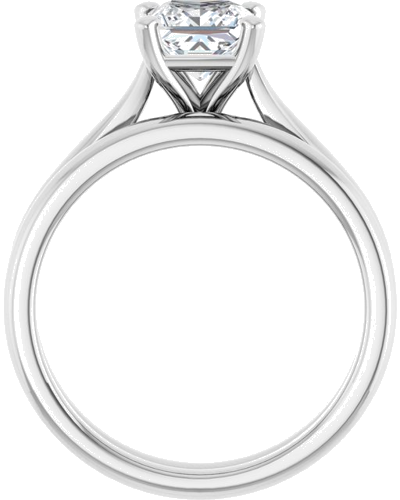 Sužadėtuvių Žiedas „Solitaire“ 585 Baltojo Aukso Square 5.5mm (7)