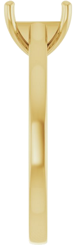 Sužadėtuvių Žiedas „Solitaire“ 585 Geltonojo Aukso Round 8mm (4)