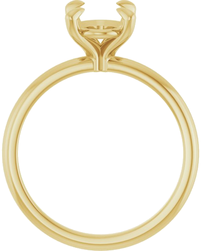 Sužadėtuvių Žiedas „Solitaire“ 585 Geltonojo Aukso Oval 9mm x 7mm (2)