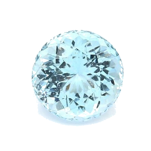 2.69 carat BLUE BRILLIANTSTEP cut Round Aquamarine (1)
