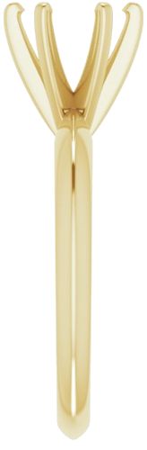 Sužadėtuvių Žiedas „Light Solitaire“ 585 Geltonojo Aukso Round 6.6mm x 7.2mm (4)