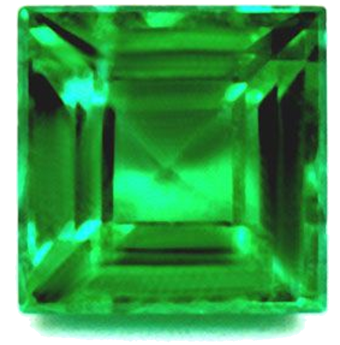 1.06 carat GREEN Square Smaragdas (1)