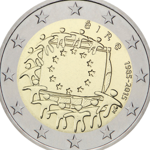 2015 Ireland European flag 2 euro coin (2)
