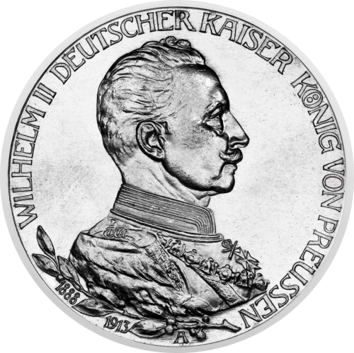 3 Marks Wilhelm II (1913) German Empire Silver Coin (1)