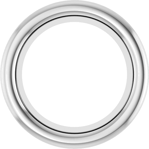 14K White 5.2 mm Round Bezel-Set Slide Pendant Mounting (1)