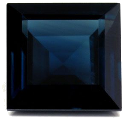 2.16 carat BLUE Square Safyras (1)