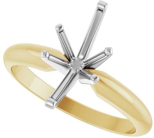 Sužadėtuvių Žiedas „Heavy Solitaire“ 585 Baltojo Ir Geltonojo Aukso Marquise 12mm x 6mm (5)