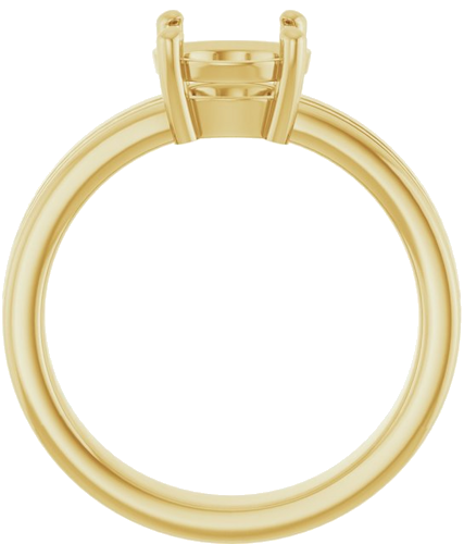 Sužadėtuvių Žiedas „Solitaire“ 585 Geltonojo Aukso Round 7.4mm (2)