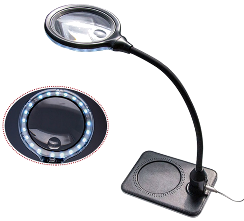Desktop Magnifying Glass Lamp 5x, 10x (3)