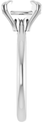 Sužadėtuvių Žiedas „Solitaire“ 585 Baltojo Aukso Oval 9mm x 7mm (4)