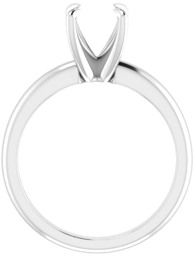 Sužadėtuvių Žiedas „Solitaire“ 585 Baltojo Aukso Round 7.4mm (2)