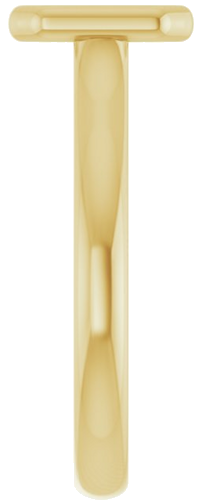 Sužadėtuvių Žiedas „Bezel-Set Solitaire“ 585 Geltonojo Aukso Emerald 7mm x 5mm (4)