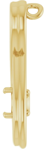Pakabukas „Infinity-Inspired Solitaire“ 14k yellow gold Round 4.1mm (3)