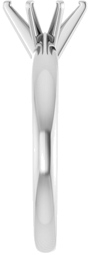 Sužadėtuvių Žiedas „Solitaire“ 585 Baltojo Aukso Oval 7mm x 5mm (4)