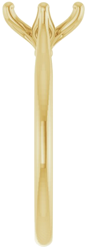 14K Yellow 8x6 mm Oval Engagement Ring Mounting (4)