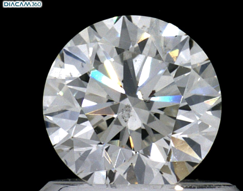 0.74 carat H-SI1 Excellent cut Natūralus Round Deimantas (1)
