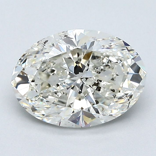 1.5 carat J-SI2 Natūralus Oval Deimantas (1)