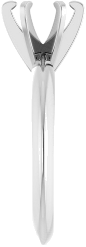Sužadėtuvių Žiedas „Solitaire“ 585 Baltojo Aukso Round 6.4mm (4)