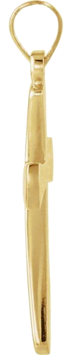 18K Yellow Cross Pendant Mounting (2)
