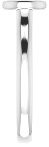 14K White  5.5 mm Round Solitaire Engagement Ring Mounting (4)