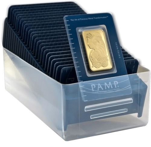 Box for 25 PAMP investment gold bars storage (Used) (3)