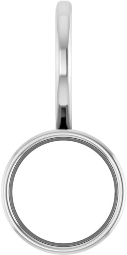 Pakabukas „Bezel-Set Solitaire Charm“ 925 Sidabro Round 6mm (1)