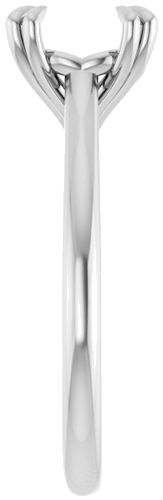 Sužadėtuvių Žiedas „Solitaire“ 585 Baltojo Aukso Round 8mm (3)