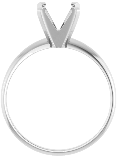 Sužadėtuvių Žiedas „Solitaire“ 585 Baltojo Aukso Round 7.6mm (2)