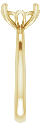 14K Yellow 8.8 mm Round Solitaire Engagement Ring Mounting (4)