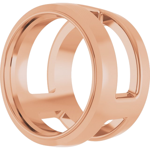 14K Rose 7 mm Round Slide Pendant Mounting (2)