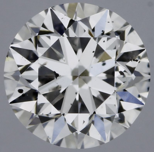 0.38 carat F-SI2 Very Good cut Natūralus Round Deimantas (1)