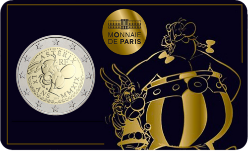 2019 Prancūzija Asteriksas 2 eurų moneta (1)