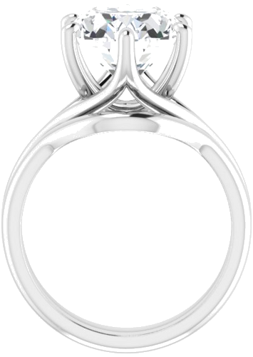 Sužadėtuvių Žiedas „Solitaire“ 585 Baltojo Aukso Oval 12mm x 10mm (7)