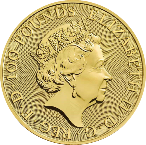 1 oz Королевский герб 2021 Великобритания золотая монета (2)