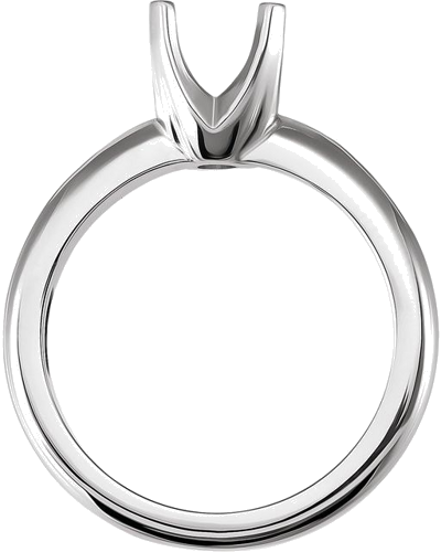 Sužadėtuvių Žiedas „Solstice Solitaire® Knife-Edge“ 585 Baltojo Aukso Round 7mm (2)