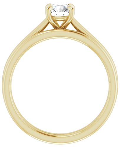 14K Yellow  5.2 mm Round Solitaire Engagement Ring Mounting (7)