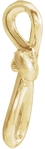 Pakabukas „Solitaire Cross“ 585 Geltonojo Aukso Round 1.5mm (5)