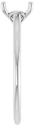 Sužadėtuvių Žiedas „Solitaire“ 585 Baltojo Aukso Square 5.5mm (4)