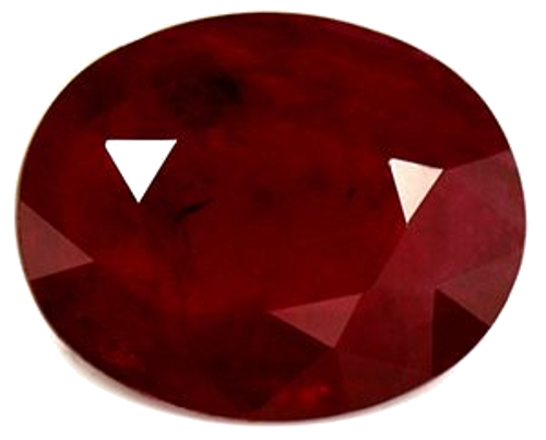 2.19 carat RED Oval Rubinas (1)