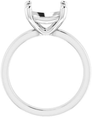 Sužadėtuvių Žiedas „Solitaire“ 950 Platinos Cushion 10mm (2)