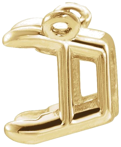 14K Yellow 6x4 mm Emerald 4-Prong Claw Necklace Center (2)