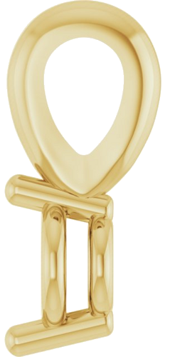 Pakabukas „Solitaire“ 585 Geltonojo Aukso Round 3mm (3)