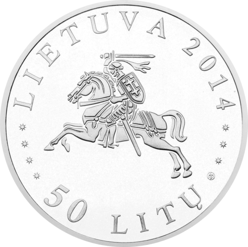 2014 Restoration of Vytautas Magnus University Lithuania 50 litas silver coin (2)