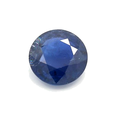 1.1 carat BLUE BRILLIANTSTEP cut Round Safyras (1)