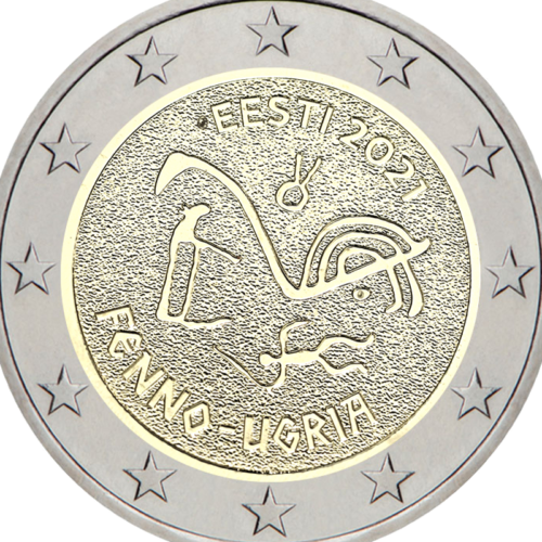 2021 Igaunijas somugru 2 eiro monēta (2)
