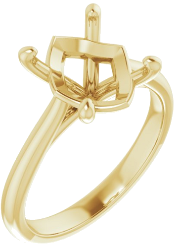 Sužadėtuvių Žiedas „Solitaire“ 585 Geltonojo Aukso Oval 11mm x 9mm (1)