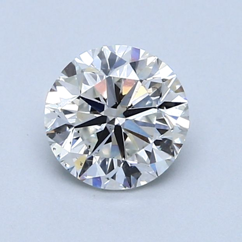 1.01 carat F-SI1 GD cut Natūralus Round Deimantas (1)